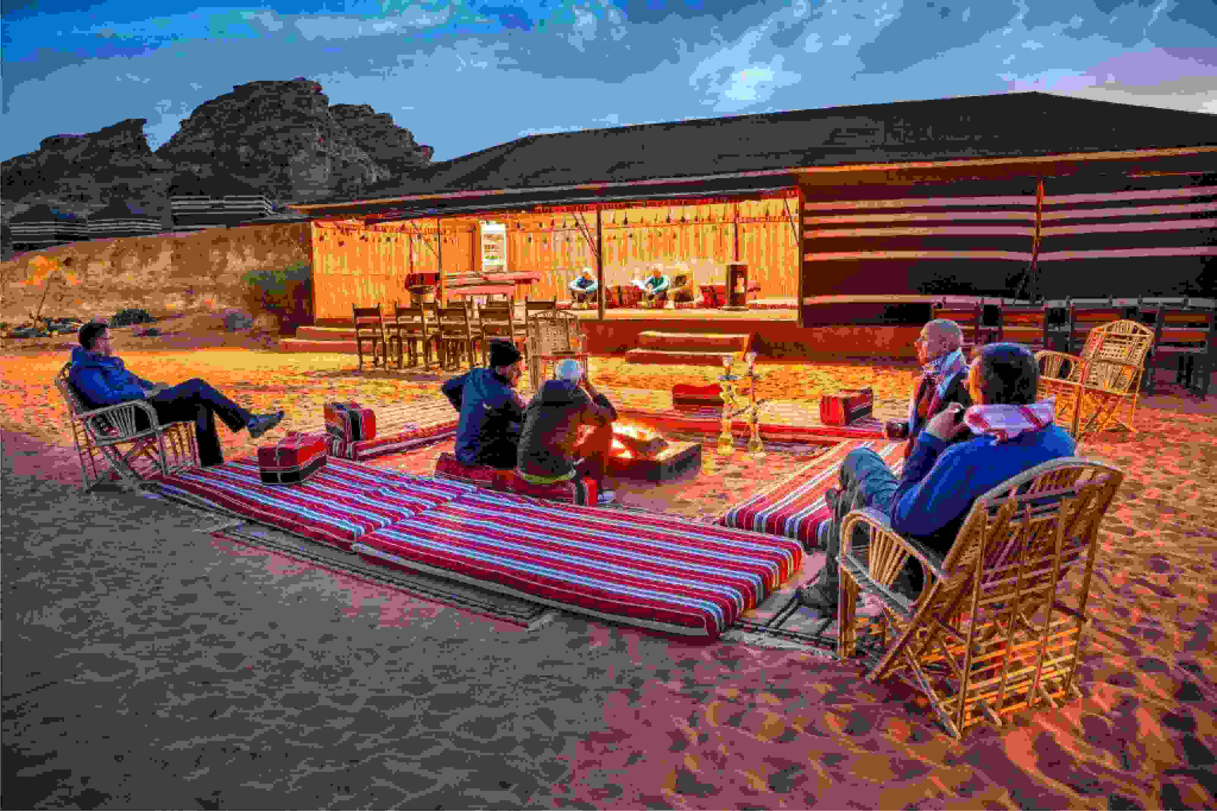 Overnight Desert Camp - Wadi Rum desert experience tour showing the beautiful landscape