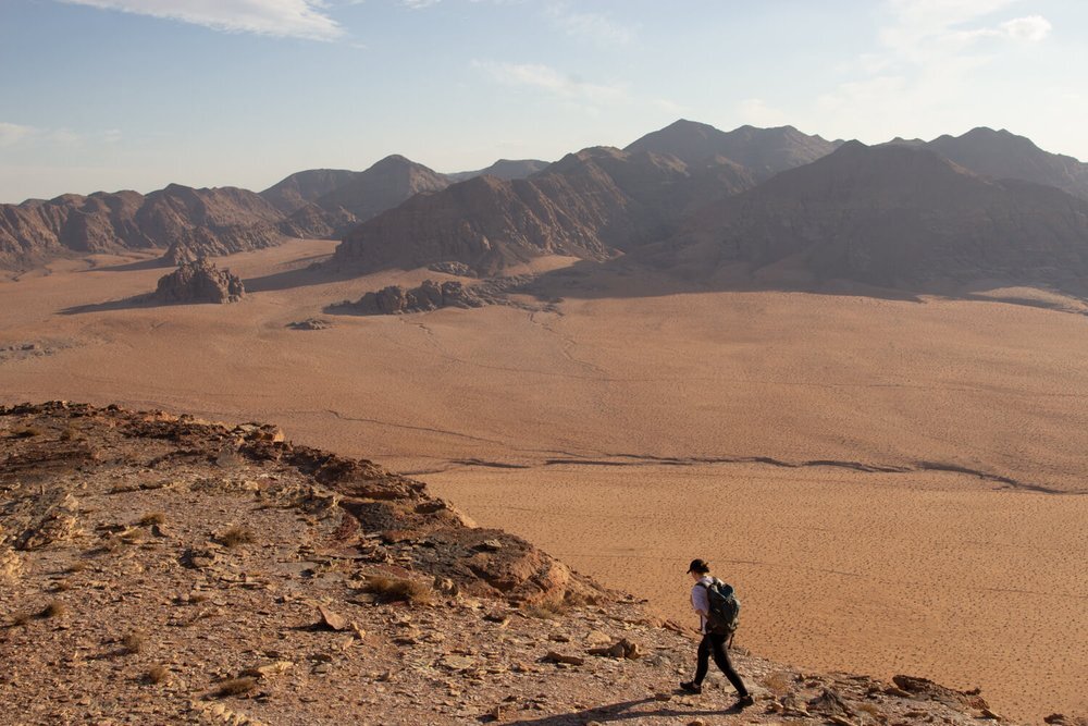 Hiking through the canyons of Jebel Khash