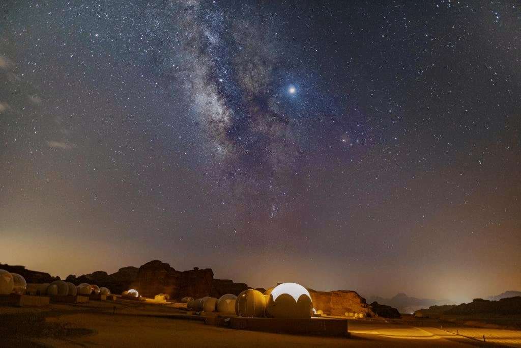 Stargazing from Bubble